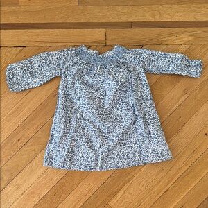 Ralph Lauren Blue Floral Long Sleeve Dress